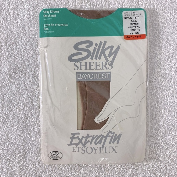 Vintage Baycrest Silky Sheers Pantyhose Stockings in Neutral Brown NWT - Picture 1 of 6